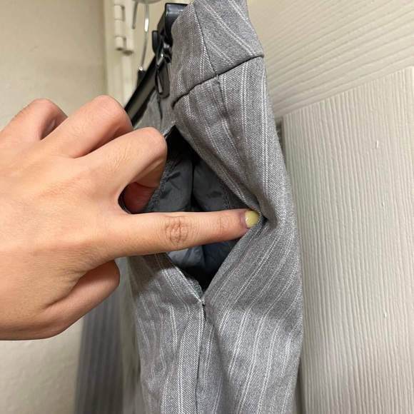 Eliane Rose grey pinstripe slacks trousers straight leg dress pants corp… - Picture 4 of 9